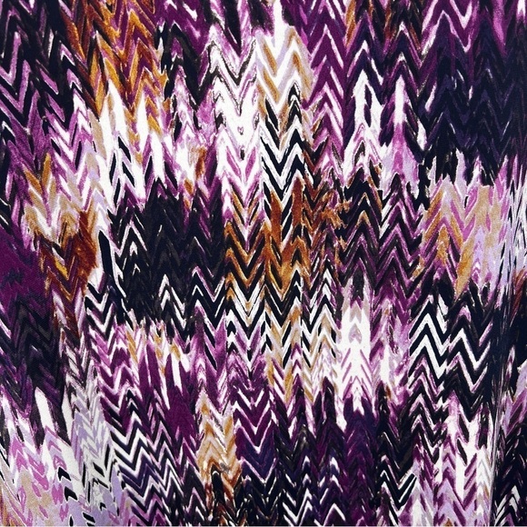 XL VINTAGE NIKKI SHRUG BLOUSE TOP PURPLE BEIGE WHITE LONG SLEEVE OPEN FRONT - Picture 8 of 10